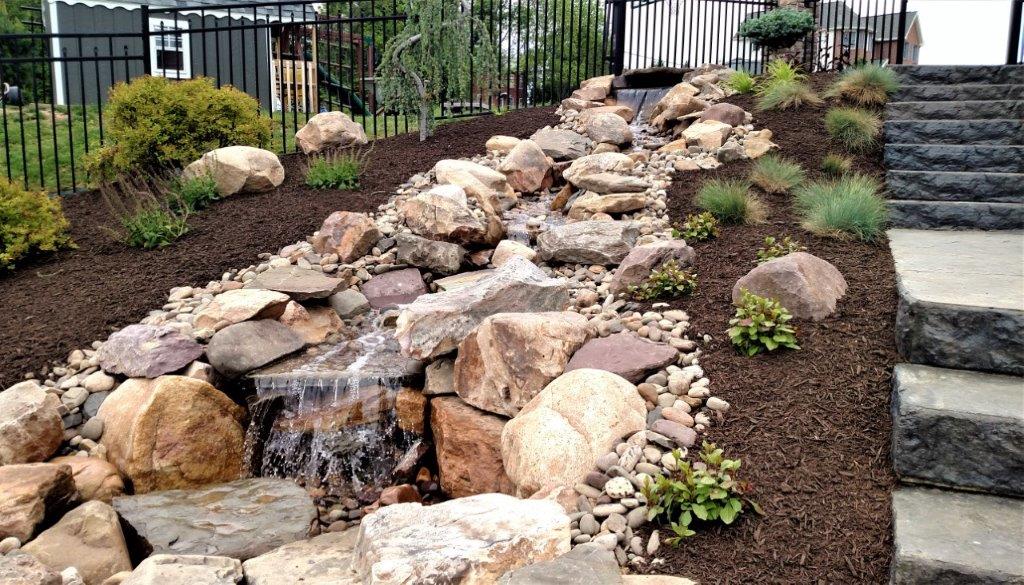 backyard streams and installation
